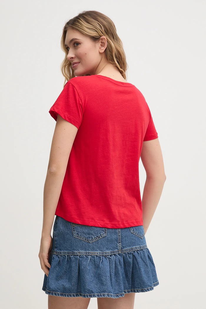 Îmbrăcăminte Pepe Jeans tricou din bumbac RYLEIGH PL506014 rosu