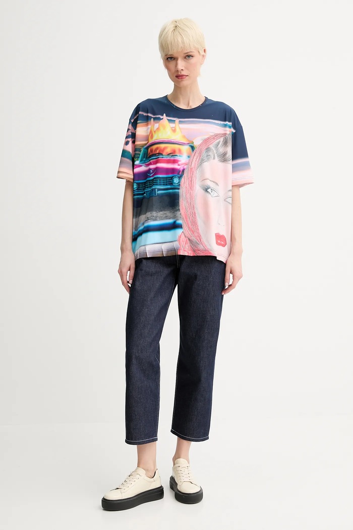 Sunnei t-shirt RTWXTOP011 multicolor SS25
