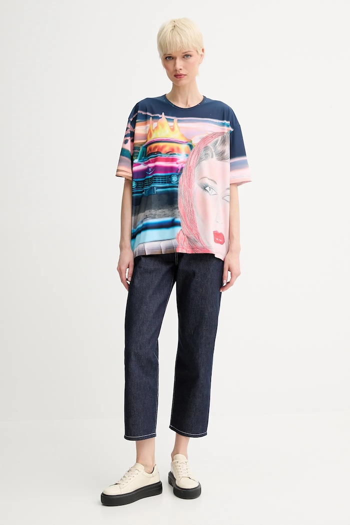 Sunnei t-shirt RTWXTOP011 multicolor SS25