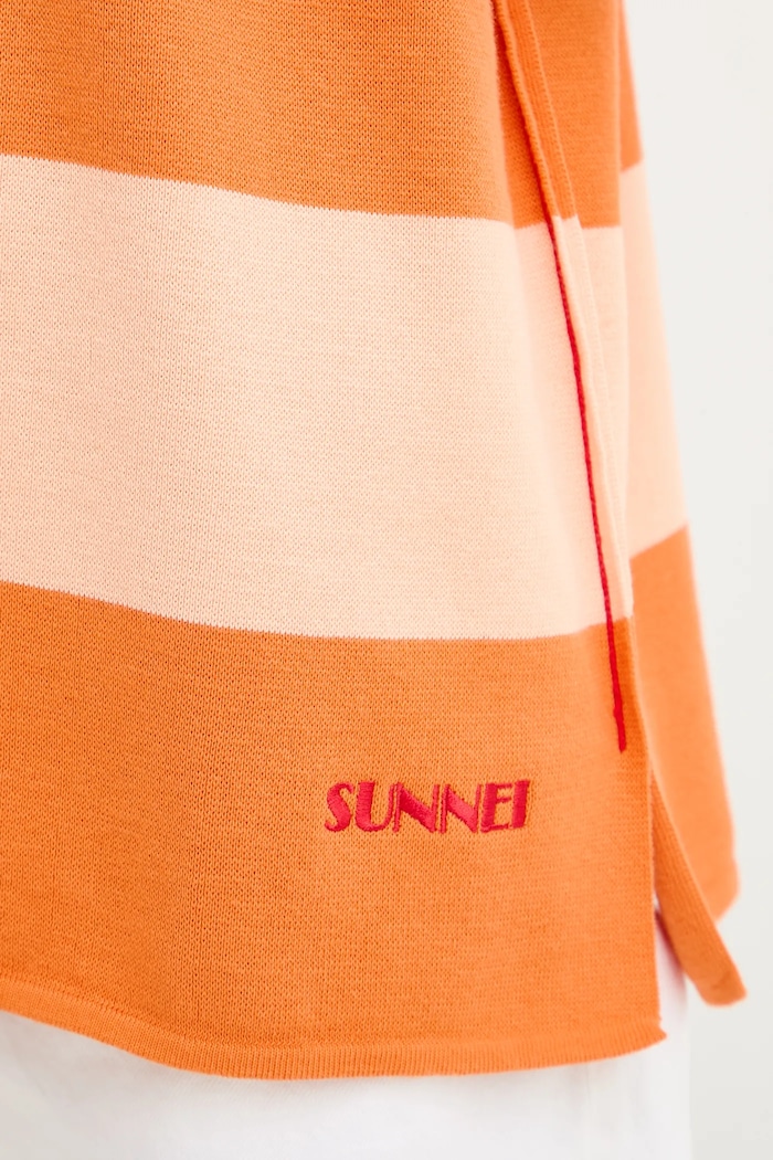 Bavlnené polo tričko Sunnei RTWXKNW014 oranžová