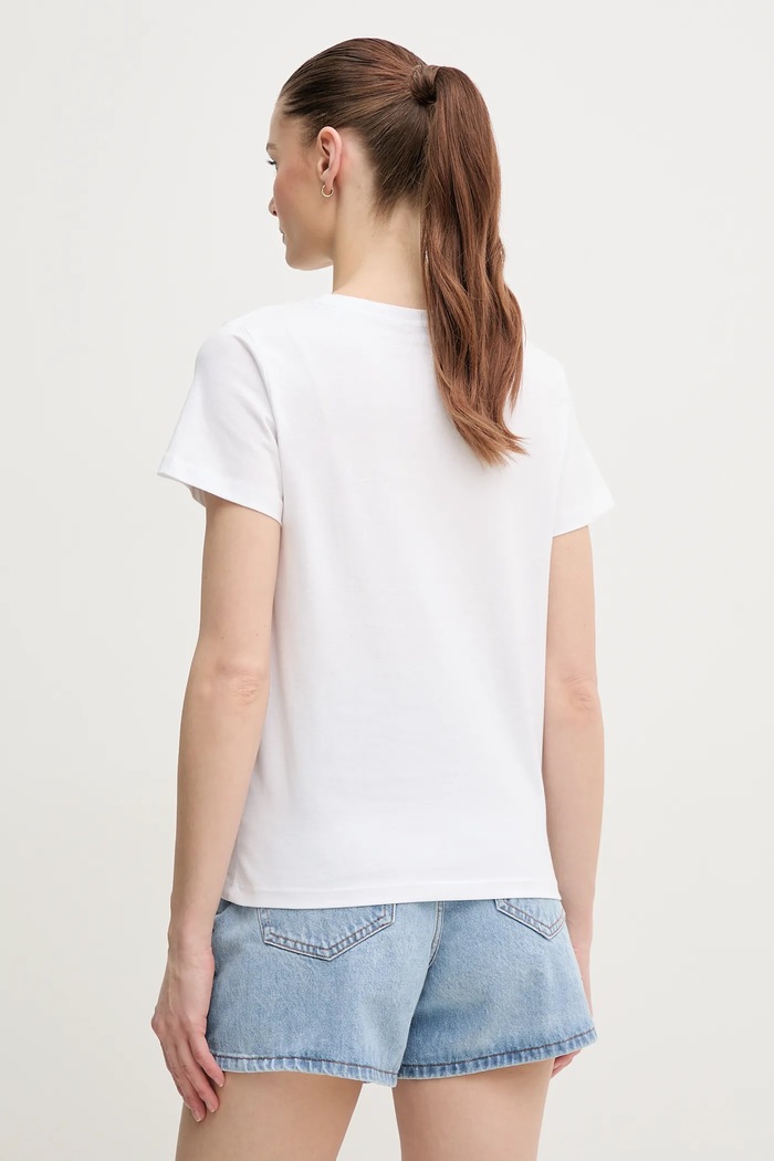 Pamučna majica Pepe Jeans VAL PL506028 bijela SS25