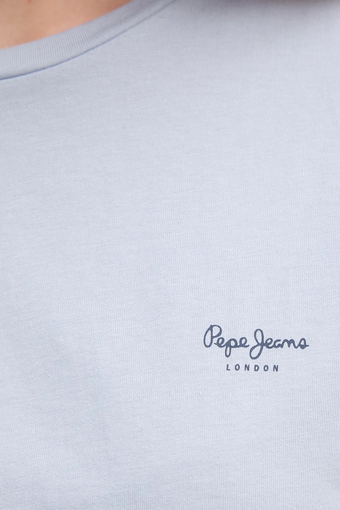 Bavlnené tričko Pepe Jeans BLOOMA PL506030 modrá