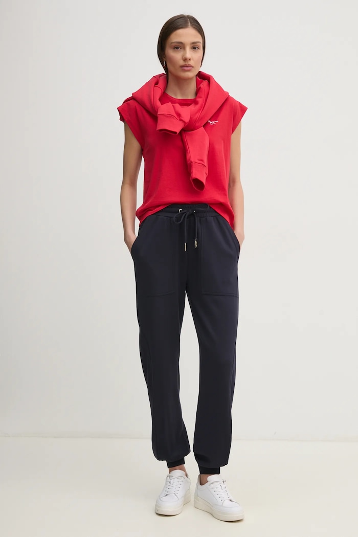 Памучна тениска Pepe Jeans BLOOMA PL506030 червен AW25