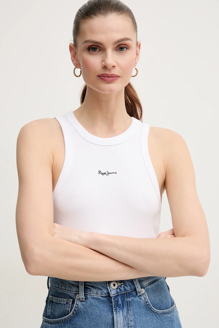 Топ Pepe Jeans MARIAN бял PL506035