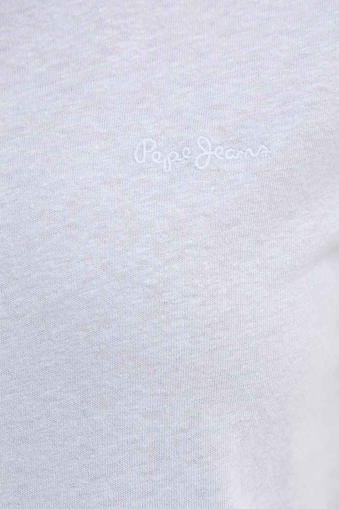 Lanena majica kratkih rukava Pepe Jeans MEGAN PL506049 plava