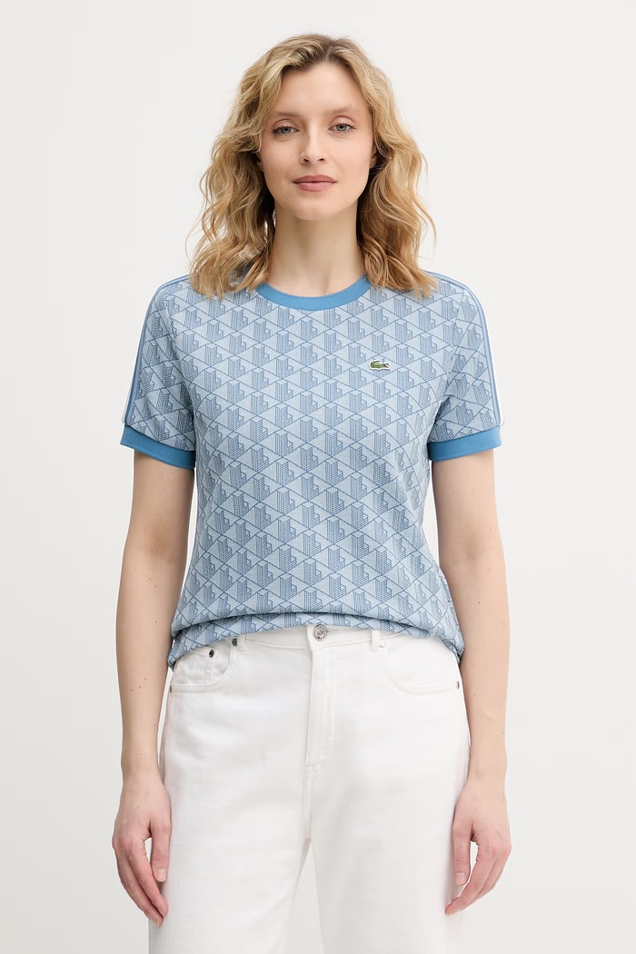 Lacoste t-shirt női kék TF3244
