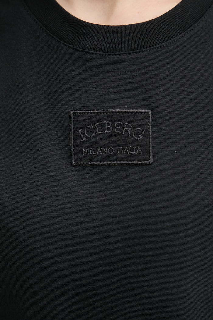 Iceberg top bawełniany T131.6325 czarny