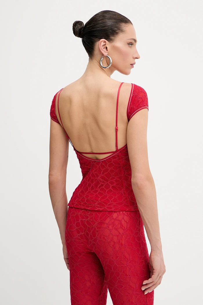 Дрехи Тениска Pinko 105228.A2M5 червен