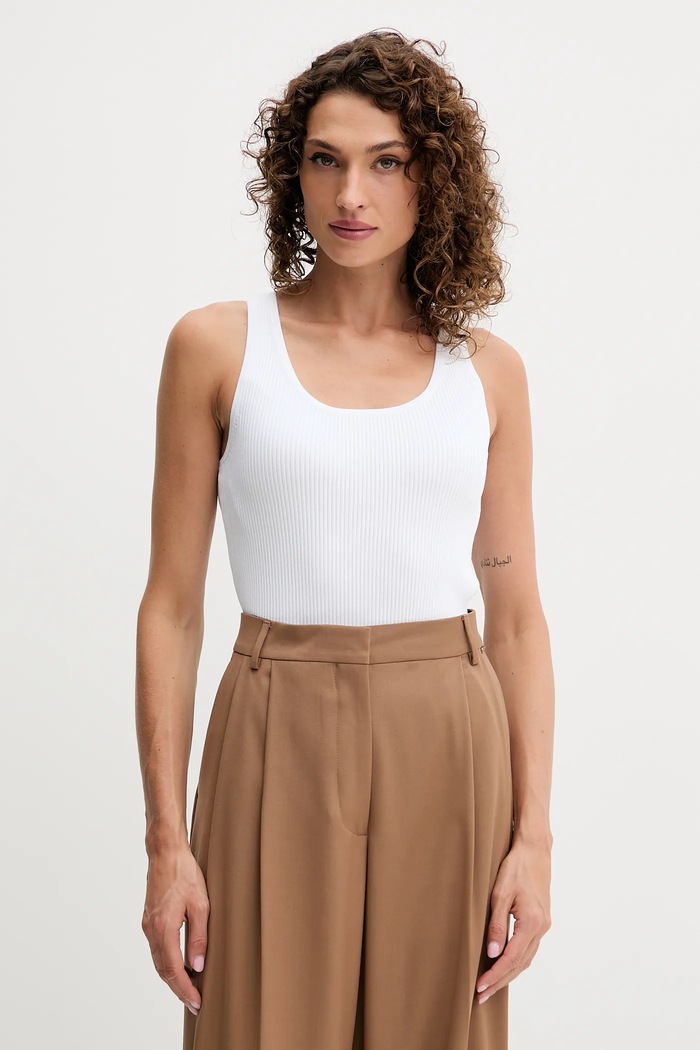 Top MICHAEL Michael Kors slim bílá MR5615433D