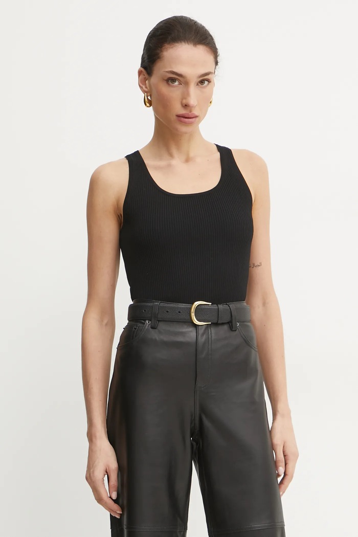MICHAEL Michael Kors top uni negru MR5615433D