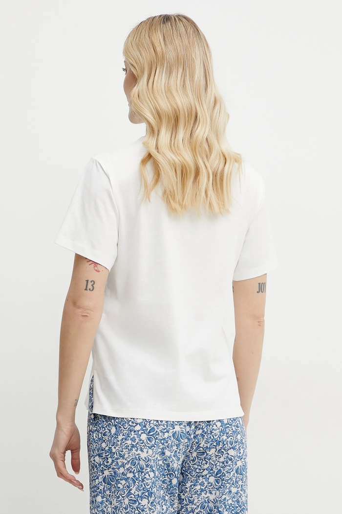 Odzież Weekend Max Mara t-shirt bawełniany 2515971041600 biały
