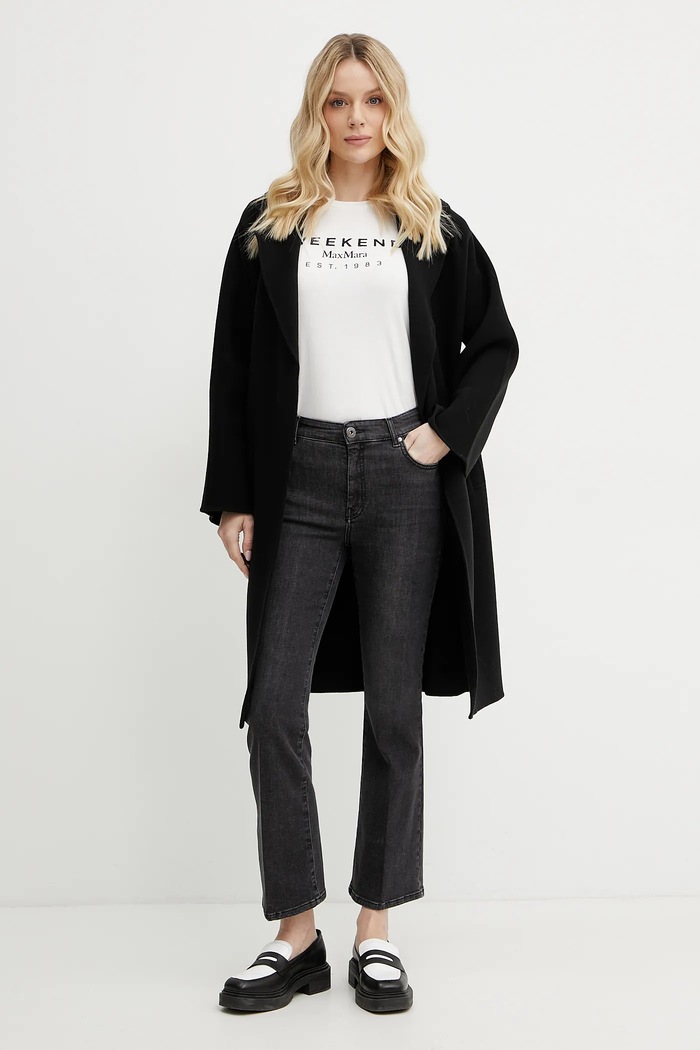 Βαμβακερό μπλουζάκι Weekend Max Mara 2515971041600 λευκό SS25