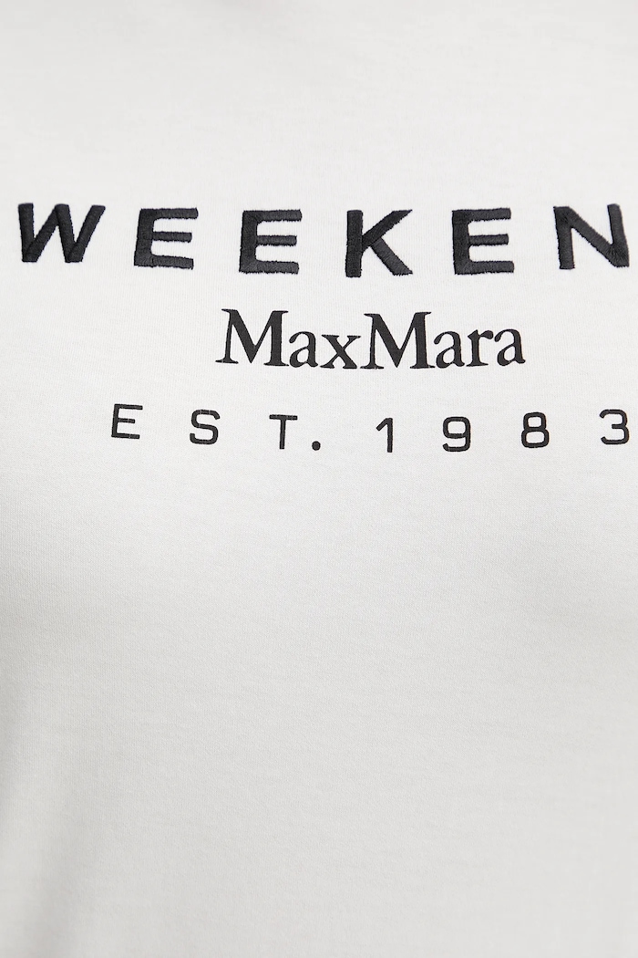 Βαμβακερό μπλουζάκι Weekend Max Mara 2515971041600 λευκό