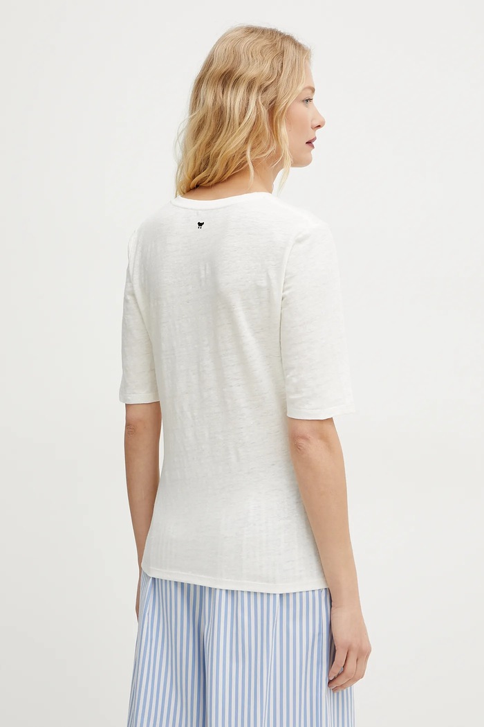 Oblečení Plátěné tričko Weekend Max Mara 2515941012600 bílá