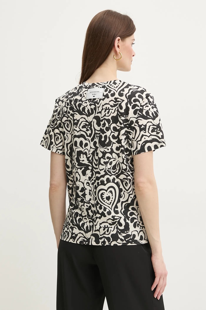 Oblečení Bavlněné tričko Weekend Max Mara 2515971012600 černá