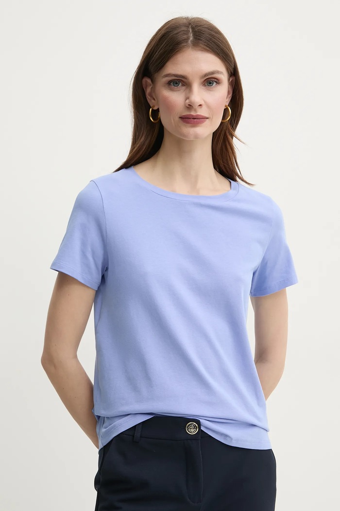 Tričko Weekend Max Mara jednofarebný modrá 2515971022600