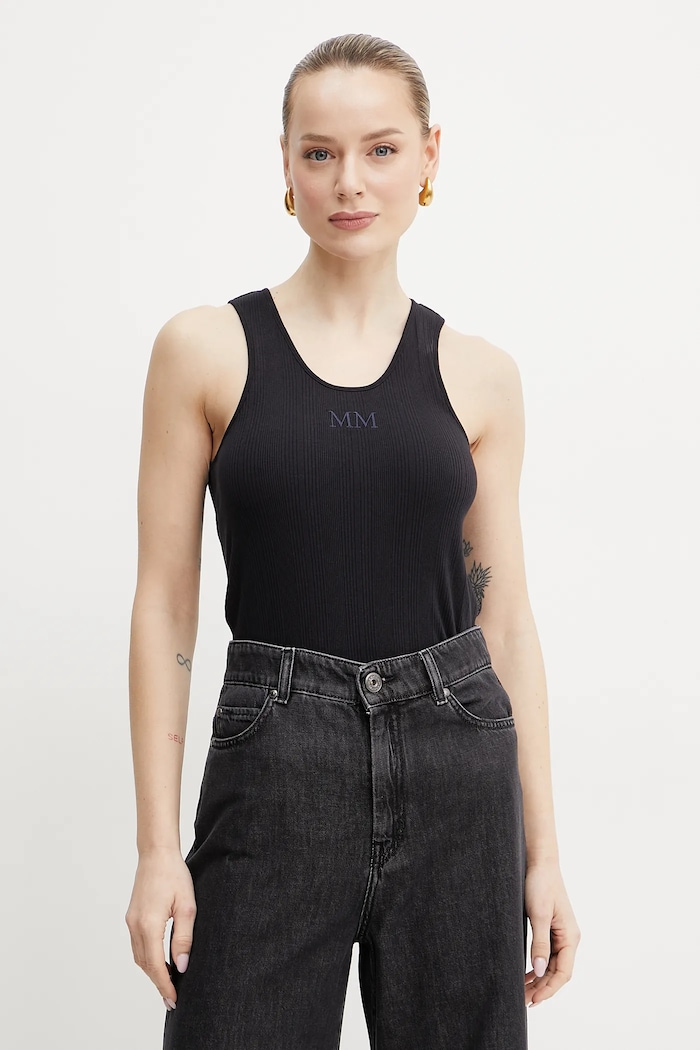 MM by Max Mara top applique blu navy 2516941027600