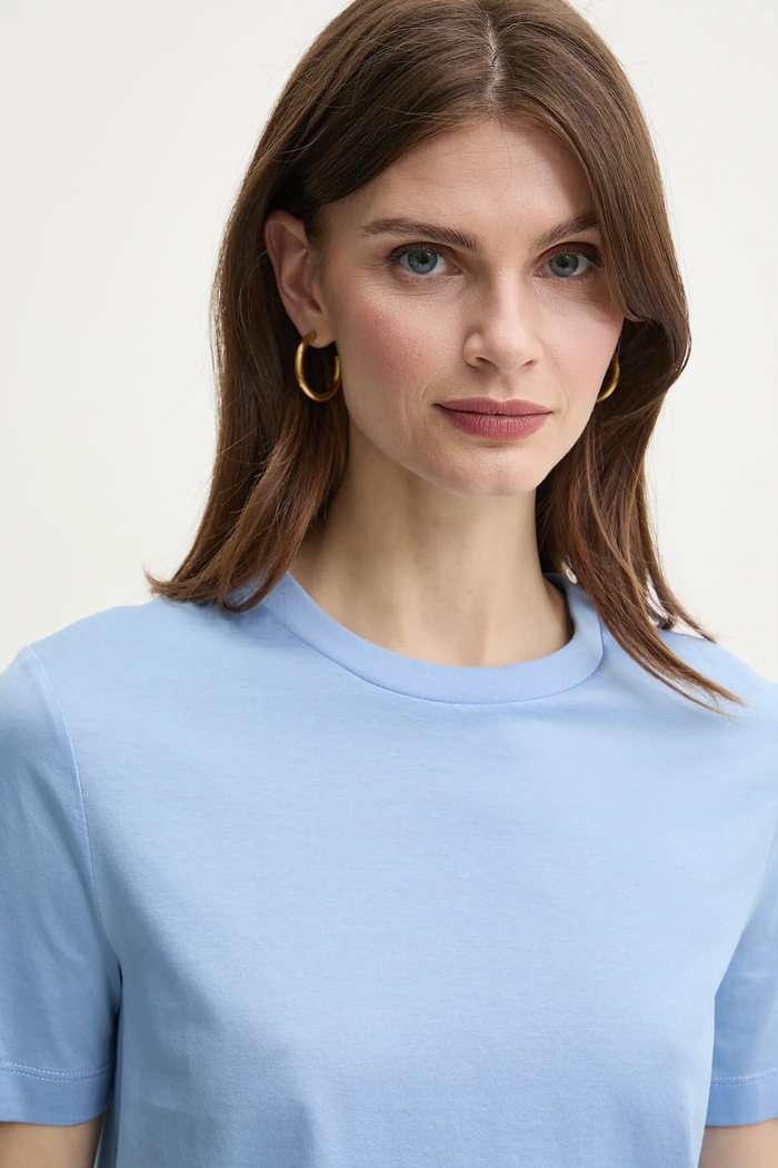 MM by Max Mara t-shirt in cotone blu 2516941038600
