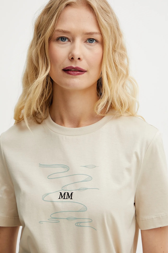 MM by Max Mara t-shirt in cotone beige 2516941038600
