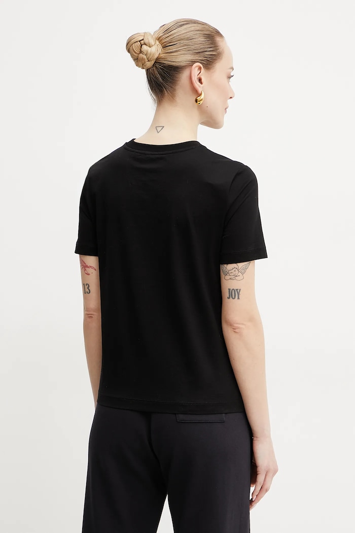 Abbigliamento MM by Max Mara t-shirt in cotone 2516941038600 nero