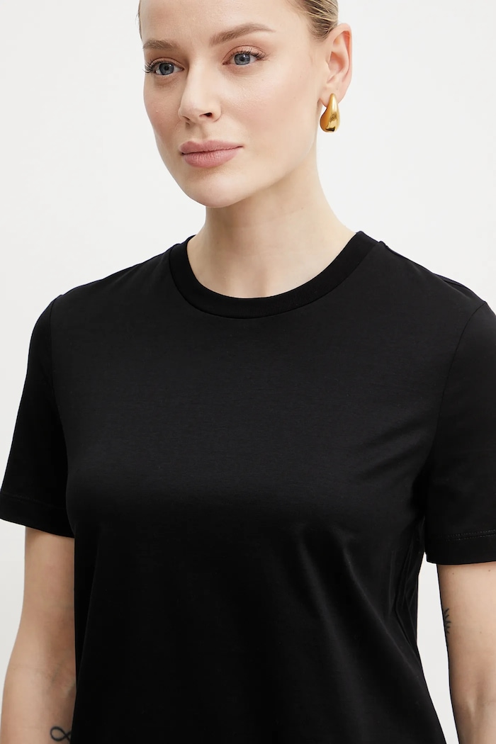MM by Max Mara t-shirt in cotone nero 2516941038600