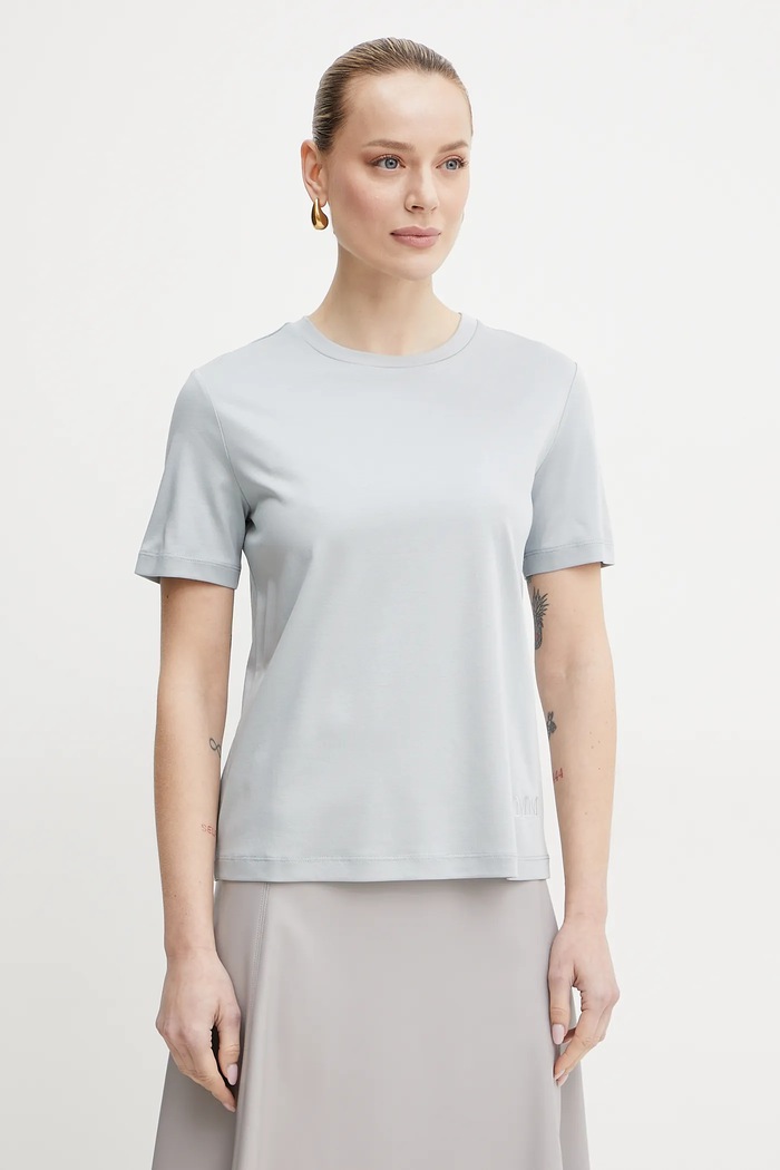 MM by Max Mara t-shirt semplice grigio 2516941067600