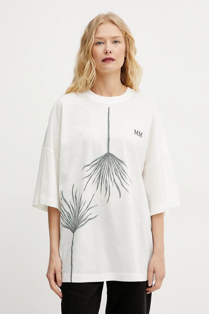MM by Max Mara t-shirt in cotone rilassato bianco 2516971018600