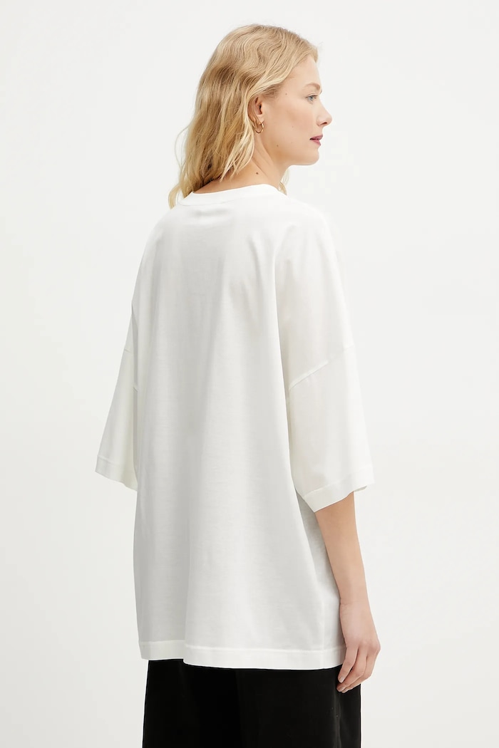 Abbigliamento MM by Max Mara t-shirt in cotone 2516971018600 bianco