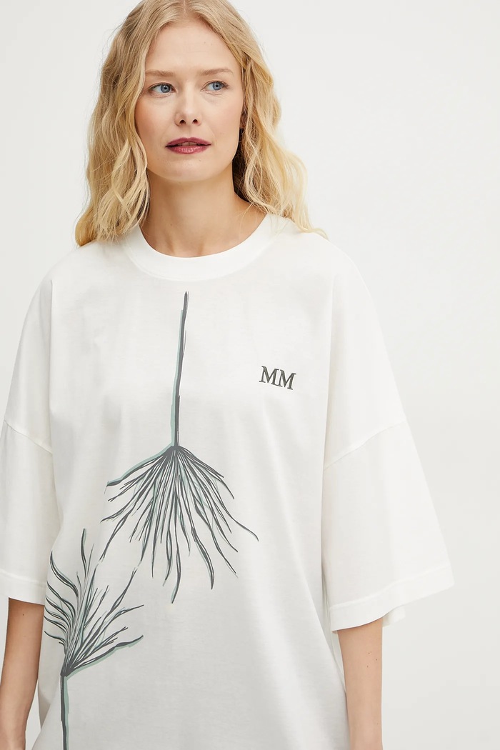 MM by Max Mara t-shirt in cotone bianco 2516971018600