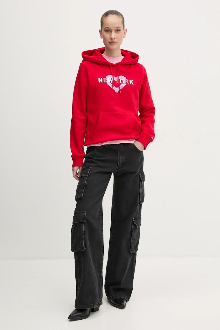 Tommy Jeans tricou din bumbac DW0DW21769 roz SS25
