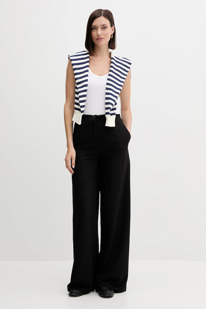 Βαμβακερό τοπ United Colors of Benetton 3GA2DH010 λευκό AW25