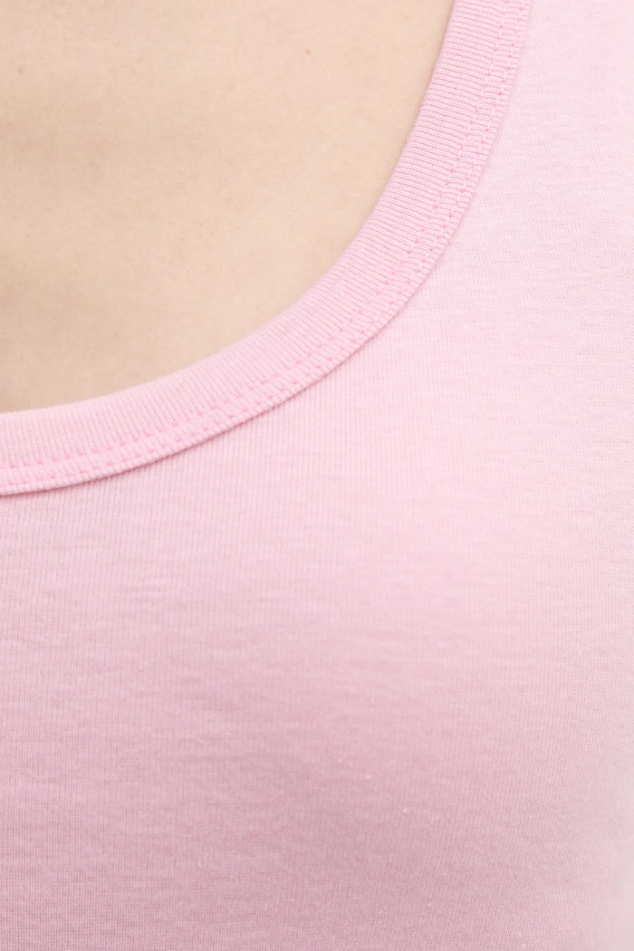 United Colors of Benetton top bawełniany 3GA2DH010 różowy