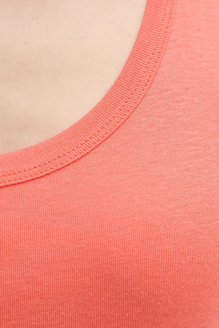 Bavlněný top United Colors of Benetton oranžová 3GA2DH010