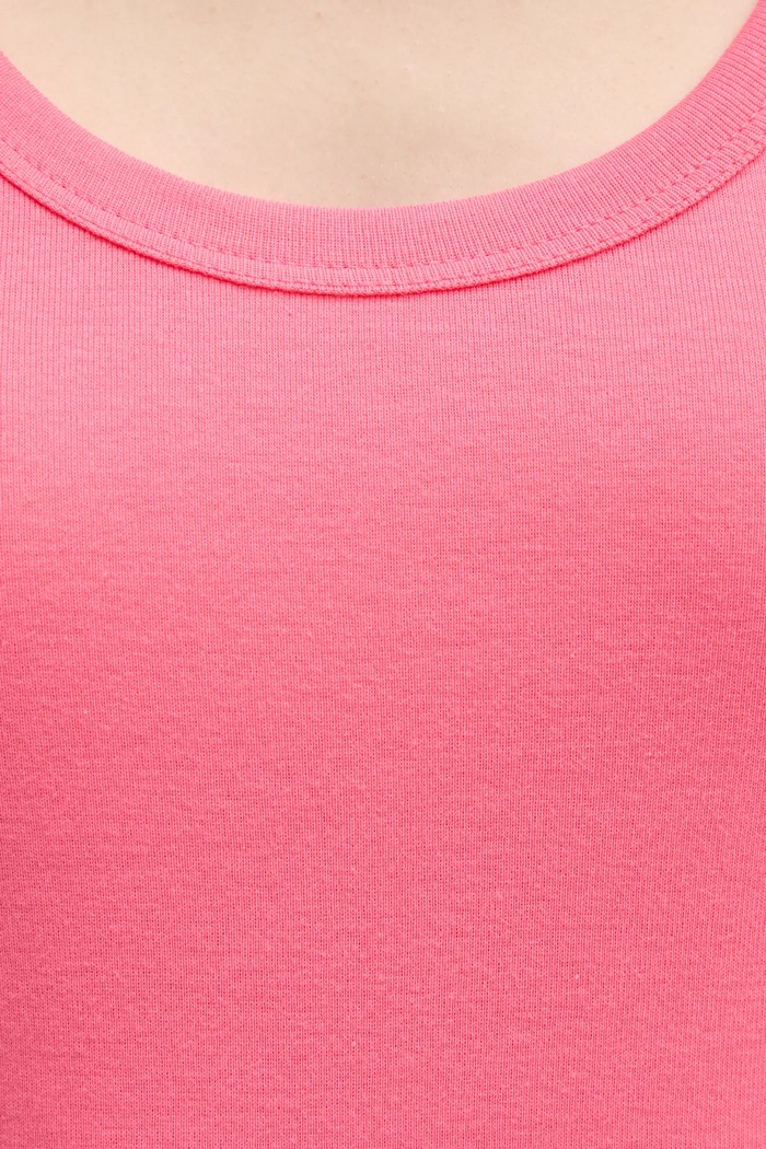 United Colors of Benetton top bawełniany różowy 3GA2DH010