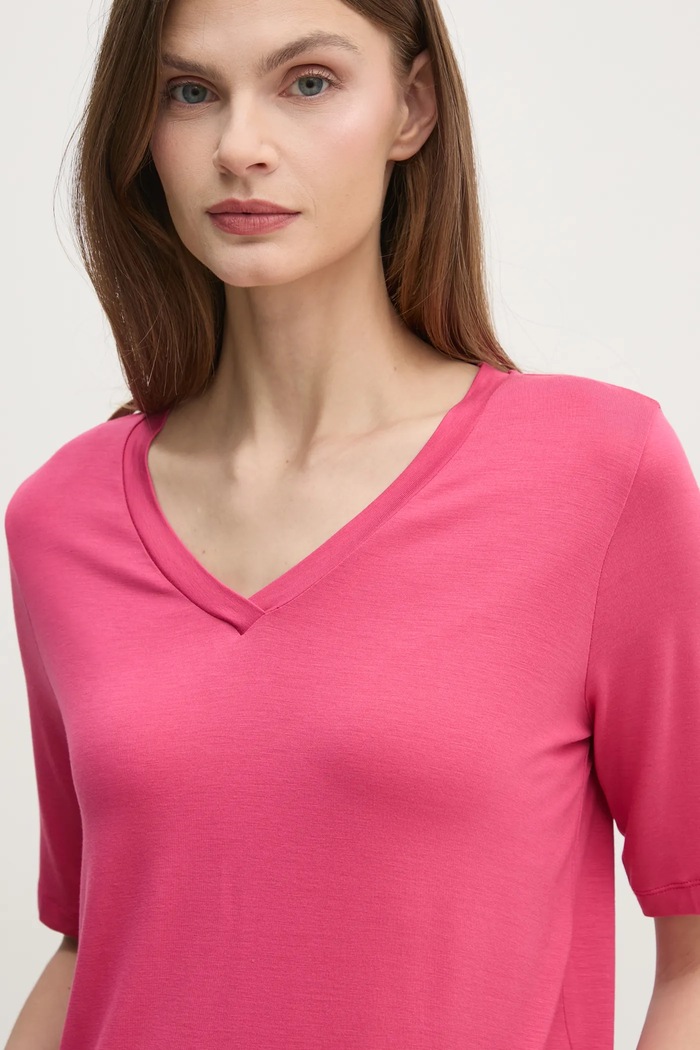 Тениска United Colors of Benetton розов 3Z12D401G