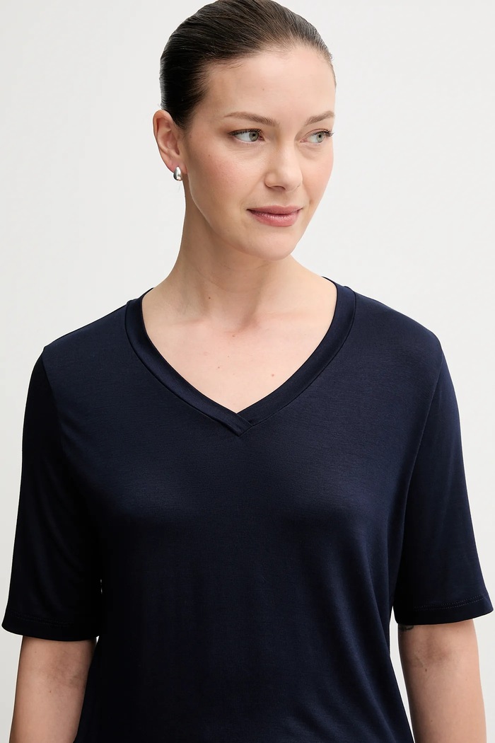 United Colors of Benetton t-shirt granatowy 3Z12D401G