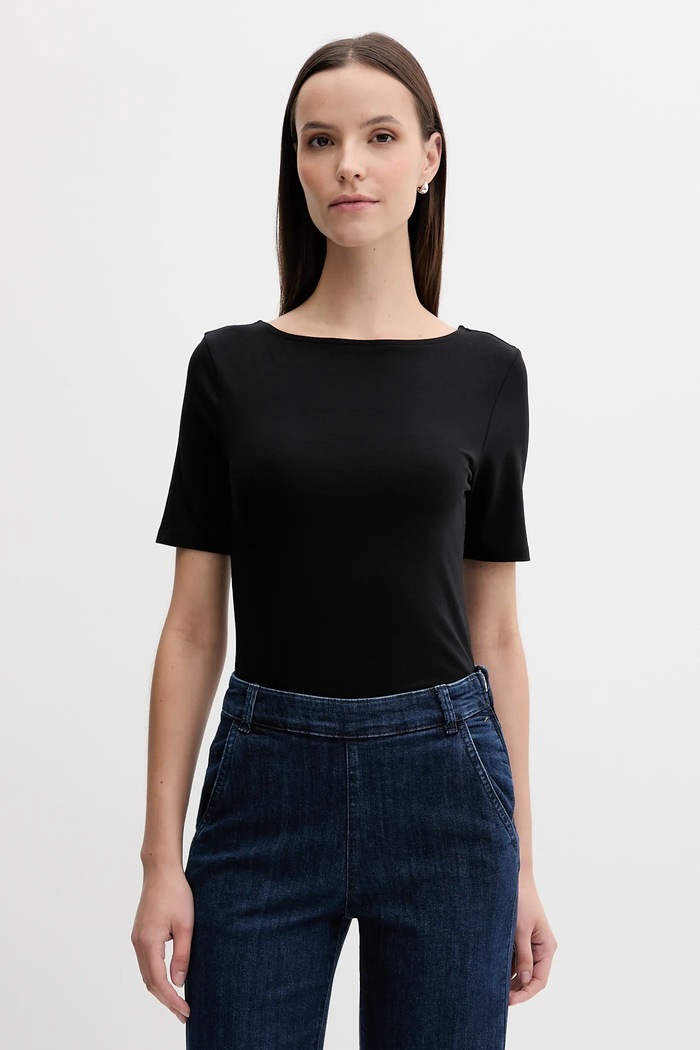 Μπλουζάκι United Colors of Benetton μαύρο 3FJHD109K