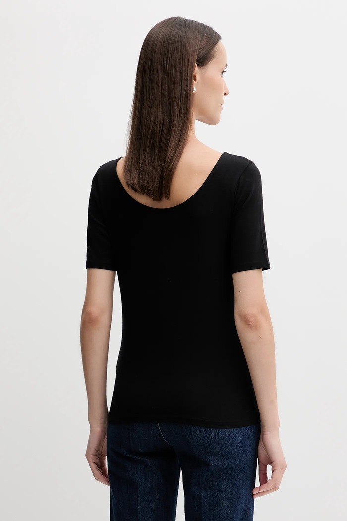 Ρούχα Μπλουζάκι United Colors of Benetton 3FJHD109K μαύρο
