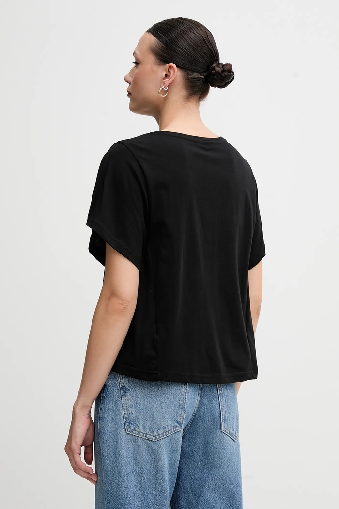 Odzież United Colors of Benetton t-shirt bawełniany 3U53D109U czarny