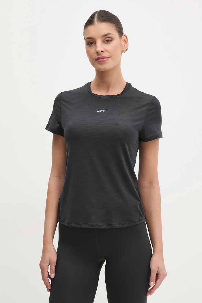 Tréningové tričko Reebok Athletic jednofarebný čierna 100214669