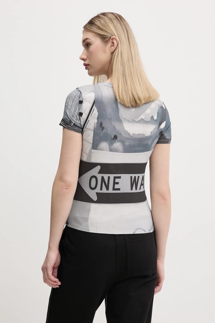 Дрехи Тениска Desigual POTOMAC 25SWTKA0 сив