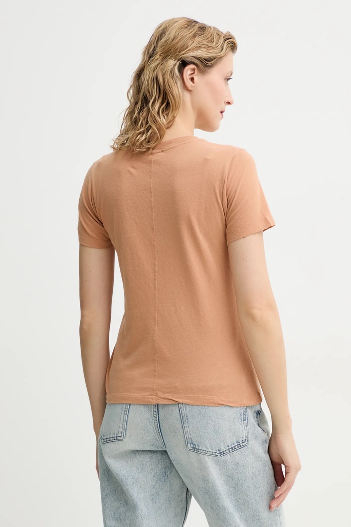 Odzież American Vintage t-shirt bawełniany GAMI21E25 pomarańczowy