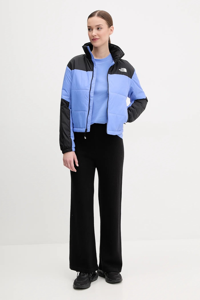 Bavlnené tričko The North Face Essential NF0A87NQ0YI1 modrá SS25