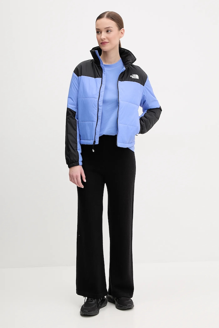Bavlnené tričko The North Face Essential NF0A87NQ0YI1 modrá SS25