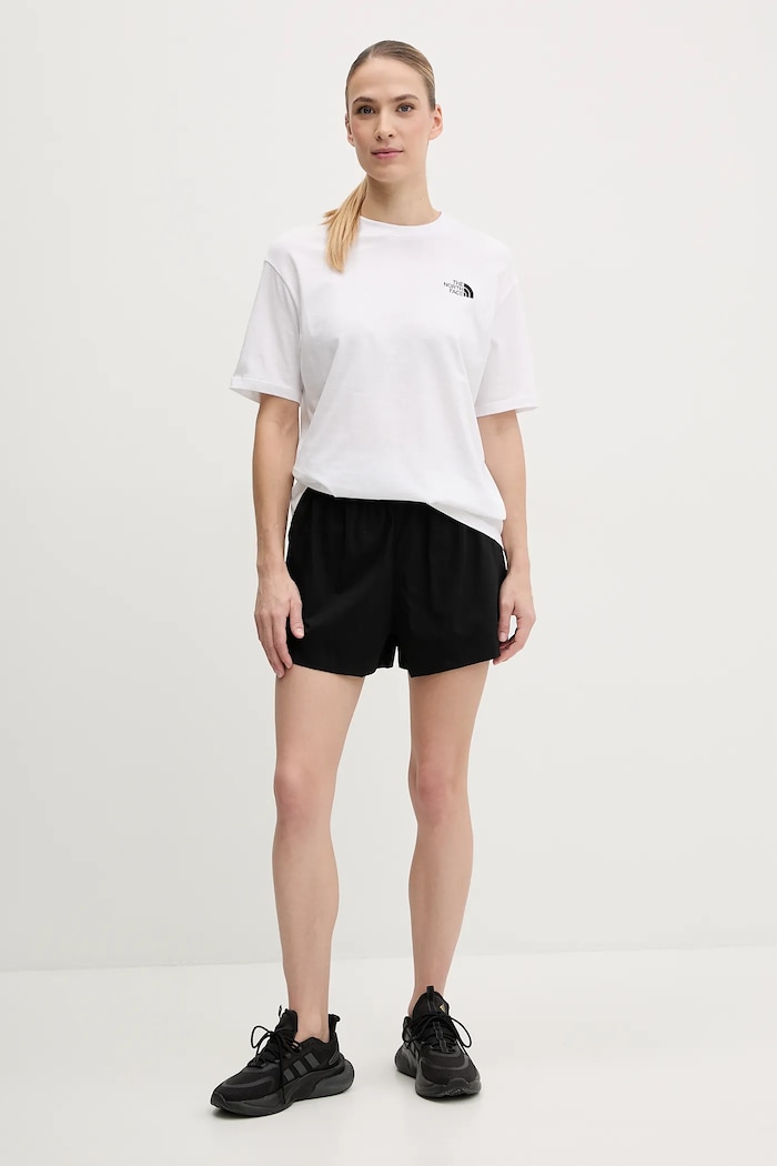 Bavlnené tričko The North Face Essential NF0A87NQFN41 biela AW25