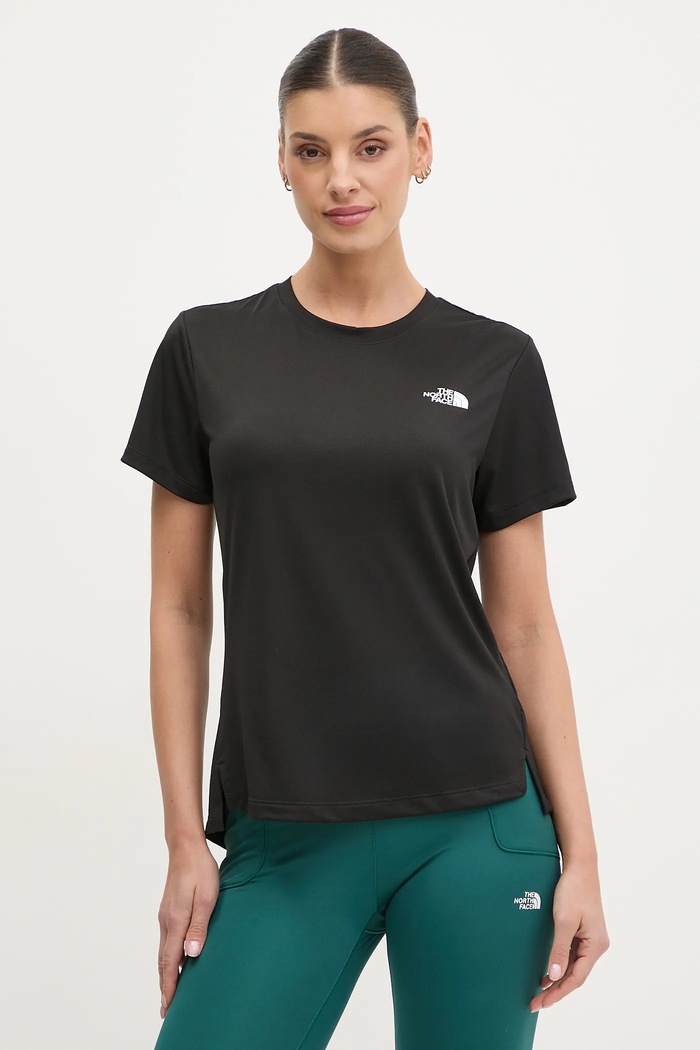 The North Face sportos póló Flex sima fekete NF0A8BQEJK31