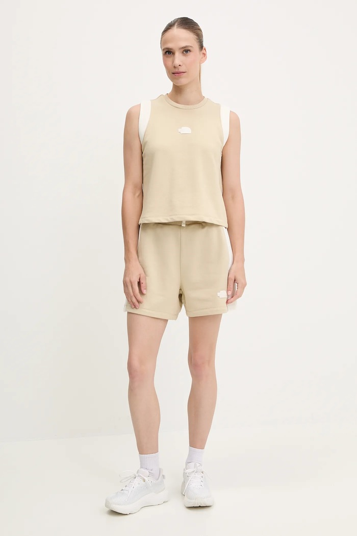 The North Face top Terry Relaxed NF0A8C263X41 bej SS25