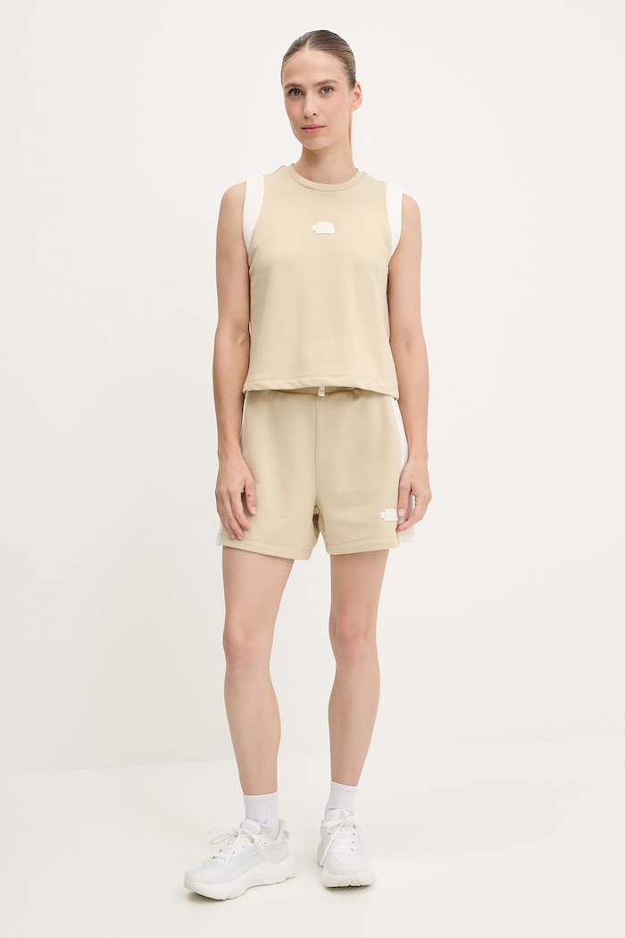 The North Face top Terry Relaxed NF0A8C263X41 bej SS25