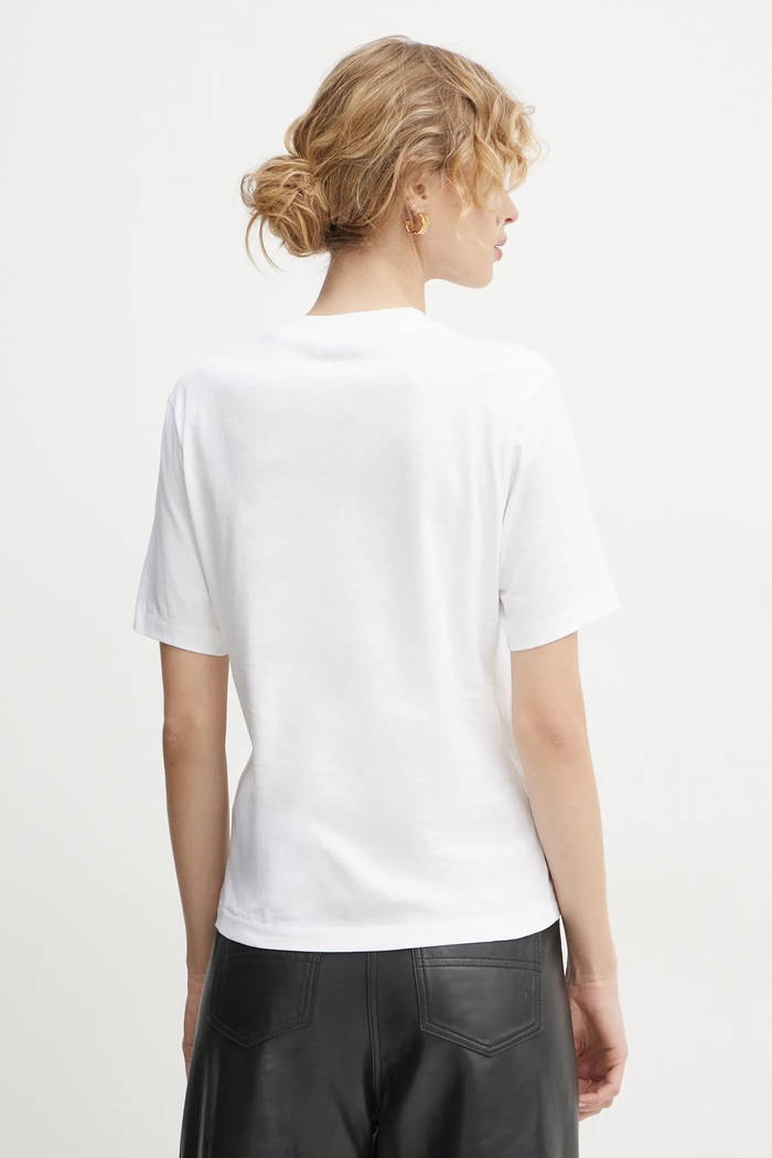 Filippa K Βαμβακερό μπλουζάκι Filippa K 30611.FK λευκό SS25