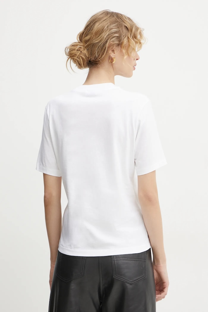 Filippa K Βαμβακερό μπλουζάκι Filippa K 30611.FK λευκό SS25